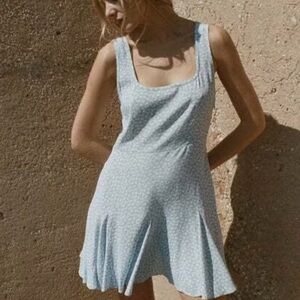 Doen Light Blue Mini Dress